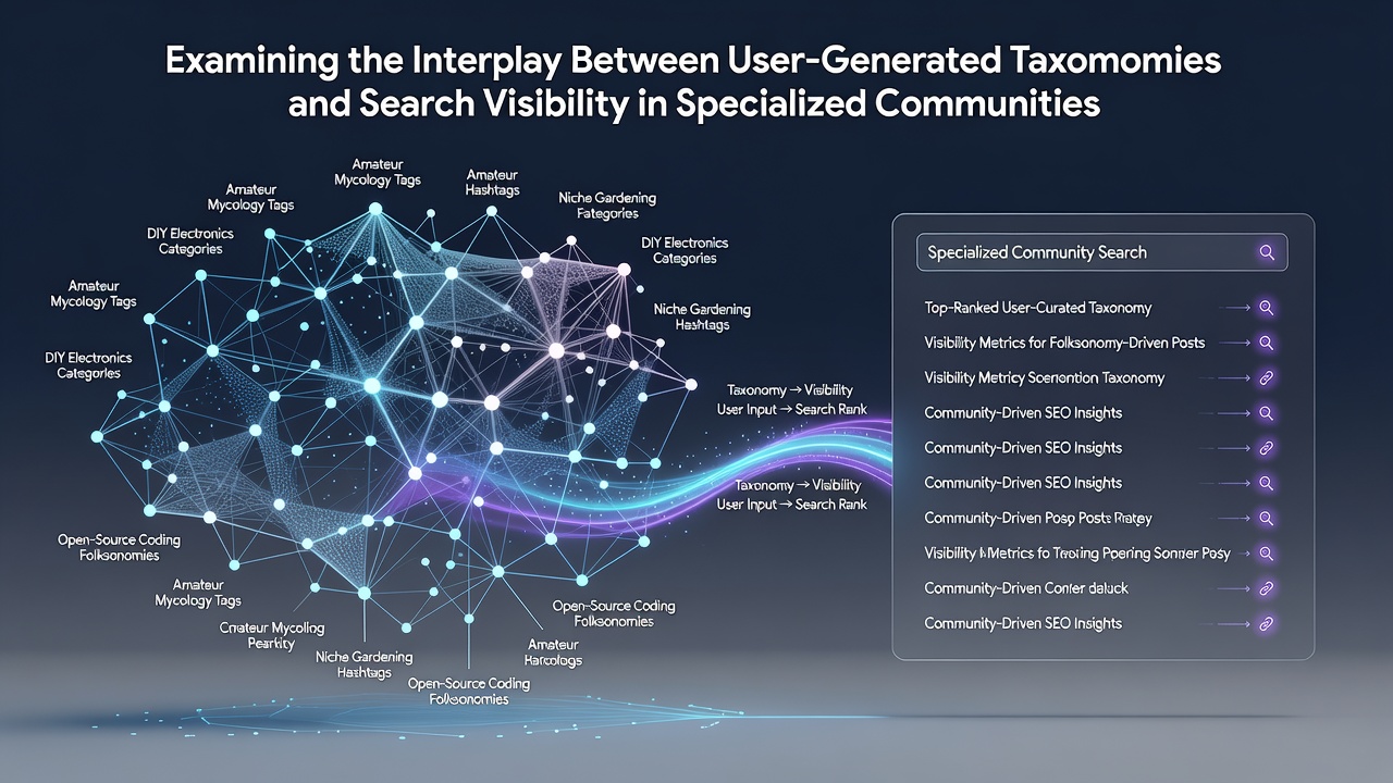 Examining the Interplay Between User-Generated Taxonomies and Search Visibility in Specialized Communities